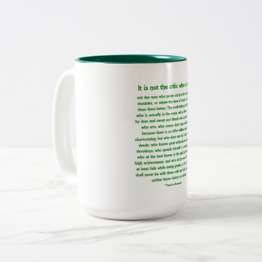 Geweldig gedurfd - tweekleurige Mok (Voorkant links)