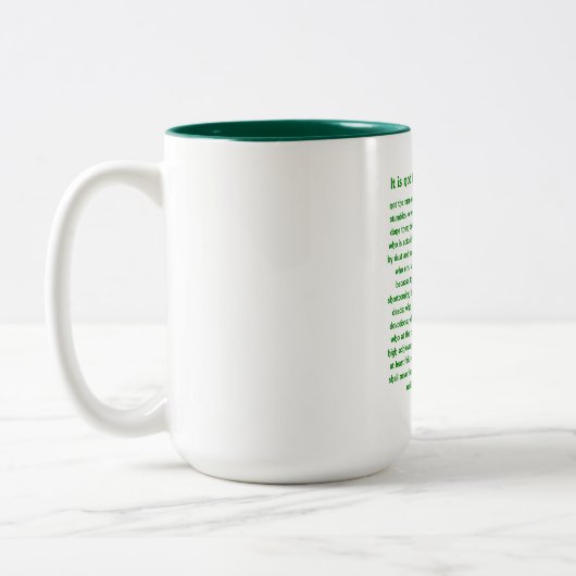 Geweldig gedurfd - tweekleurige Mok (Links)