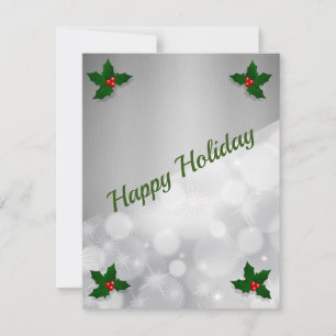 Geweldig, Geweldige, zilver Sparkly Feestdagenkaart