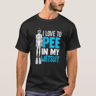 Geweldig, ik hou ervan om in mijn wetsuit te plass t-shirt