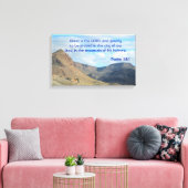 Geweldig is de HEER! Canvas Afdruk (Insitu (Woonkamer))