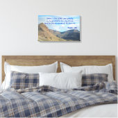 Geweldig is de HEER! Canvas Afdruk (Insitu (Slaapkamer))