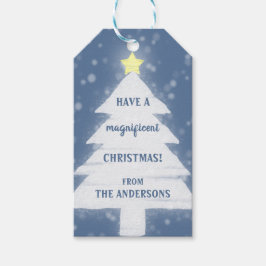 Geweldig kerstfeest cadeaulabel