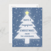 Geweldig kerstfeest feestdagenkaart (Voorkant / Achterkant)