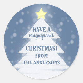 Geweldig kerstfeest ronde sticker