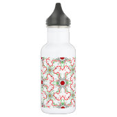 Geweldig kerstpatroon rood waterfles  (Links)