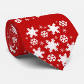 Geweldig kerstsnowflake Stropdas! Stropdas (Opgerold)