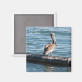 Geweldig Lange Beach Magnet! Magneet (Voorkant / Achterkant)