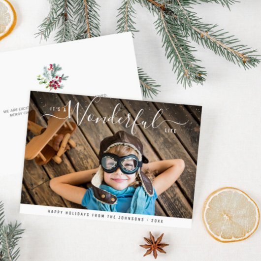 geweldig leven | Kerst van de Elegant Briefkaart