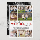 Geweldig leven met rode letters met 8 PH | Feestdagenkaart (Voorkant / Achterkant)