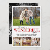 Geweldig leven met vier rode PH-letters | Feestdagenkaart (Voorkant / Achterkant)