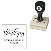 Geweldig moderne kalligrafie Berichten Dank je Rubberstempel (Gestempeld)