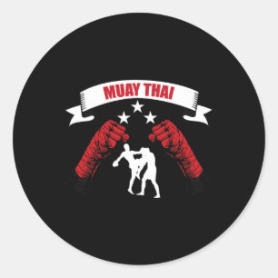 Geweldig Muay Thai Vechtontwerp Mma Training Kickb Ronde Sticker