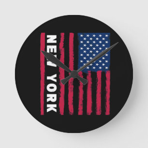 Geweldig New York VS Verenigde Staten Amerika Amer Ronde Klok