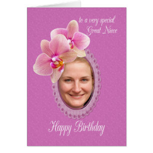 Geweldig nichtje Speciale Verjaardagswensen Orchid