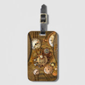 Geweldig nobele steampunkontwerp bagagelabel (Voorkant (verticaal))