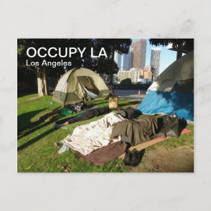 Geweldig Occupy LA Briefkaart! Briefkaart