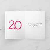 Geweldig op 20-kaart kaart (Binnen)