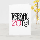 Geweldig op 20-kaart kaart (Gele Bloem)