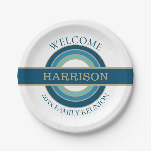 Geweldig pluisje! Borden voor gezinshereniging Papieren Bordje (Voorkant)