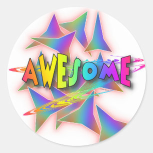 GEWELDIG! RONDE STICKER