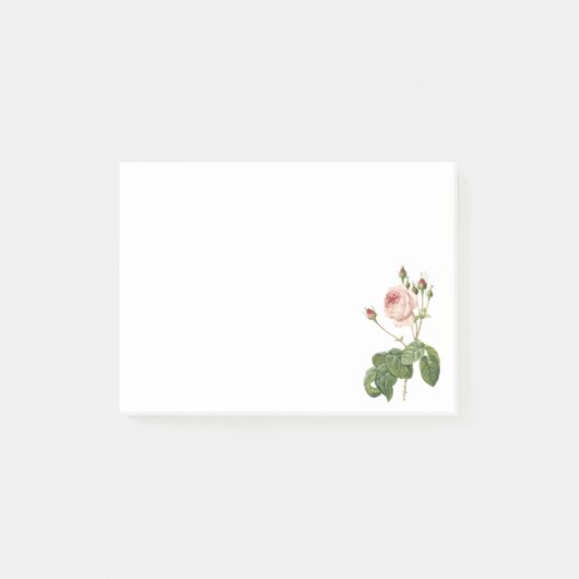 geweldig roos met kool van Redouté Post-it® Notes (Voorkant)