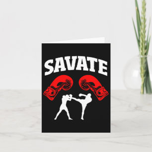 Geweldig Savate Boxing Design Kick MMA Kickboksen Kaart