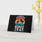 Geweldig sinds 1943 80ste verjaardagscadeau kaart (Gele Bloem)