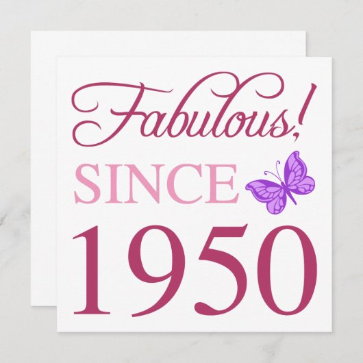 geweldig sinds 1950 (Voorkant / Achterkant)