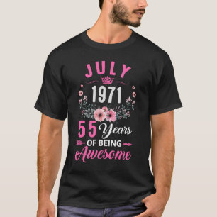 Geweldig sinds 1971 55 jaar oud 55e verjaardag in t-shirt