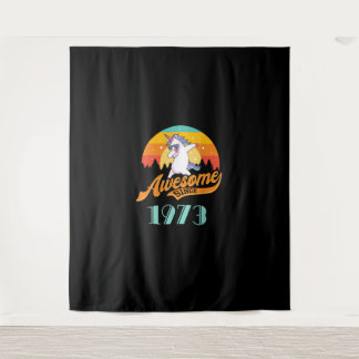 Geweldig sinds 1973 - Geboortejaar & Verjaardagsca Wandkleed
