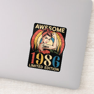 Geweldig sinds 1986 Retro 40e verjaardag voor vrou Sticker