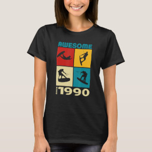 Geweldig sinds 1990 Wakeboard levensstijl 1 T-shirt