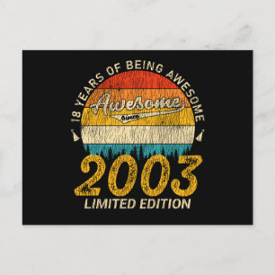 Geweldig Sinds 2003 Limited Edition Verjaardagscad Briefkaart