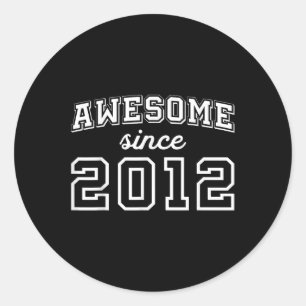Geweldig sinds 2012 13e verjaardag Jongen 13 Tiene Ronde Sticker