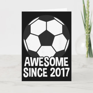 Geweldig sinds 2017 9e verjaardag 9 jaar oud Voetb Kaart
