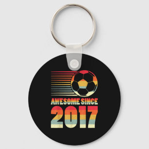 Geweldig sinds 2017 Voetbal Vintage Cadeaus Voor J Sleutelhanger