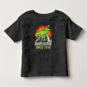 Geweldig sinds 2018 Dinosaur 5 Jaar 5e Verjaardag Kinder Shirts (Voorkant)