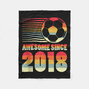 Geweldig sinds 2018 Voetbal 8e verjaardag Tank Top Fleece Deken