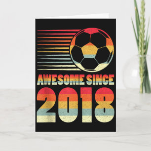 Geweldig sinds 2018 Voetbal 8e Verjaardag Tank Top Kaart