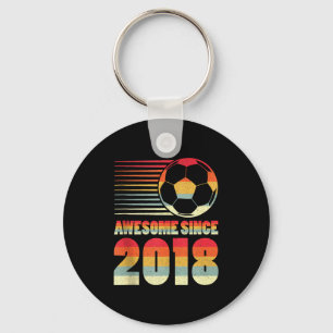 Geweldig sinds 2018 Voetbal 8e Verjaardag Tank Top Sleutelhanger