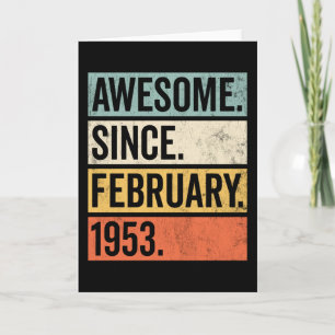 Geweldig sinds februari 1953 Verjaardag Kaart