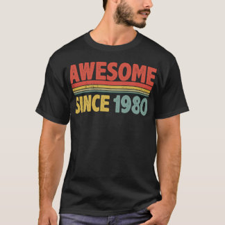 Geweldig sinds geboortejaar 1980 t-shirt