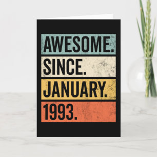 Geweldig sinds januari 1993 Verjaardag Kaart