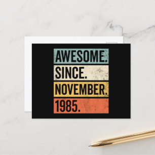 Geweldig sinds november 1985 Verjaardag Briefkaart