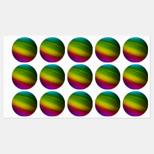 Geweldig Spectrum van Regenboogkleuren Labels