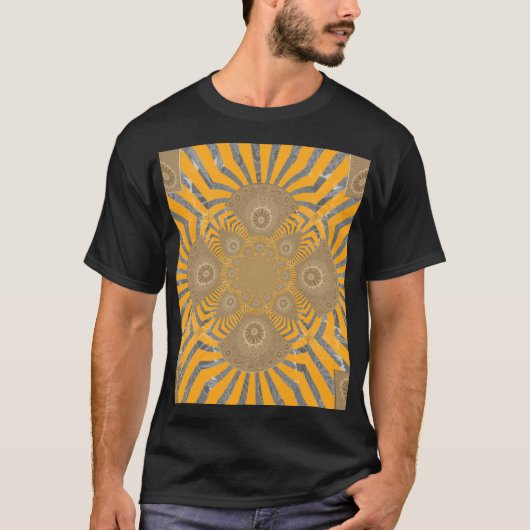 Geweldig, stijlvol, symmetrisch patroonontwerp van t-shirt (Voorkant)