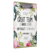 Geweldig team bedankt dat je een geweldig team heb klembord (Rechts)