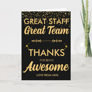 Geweldig Team Geweldig Personeel Bedanktkaart Me Kaart