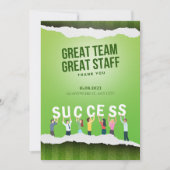 Geweldig team Geweldig personeel dank u waardering Kaart (Voorkant)